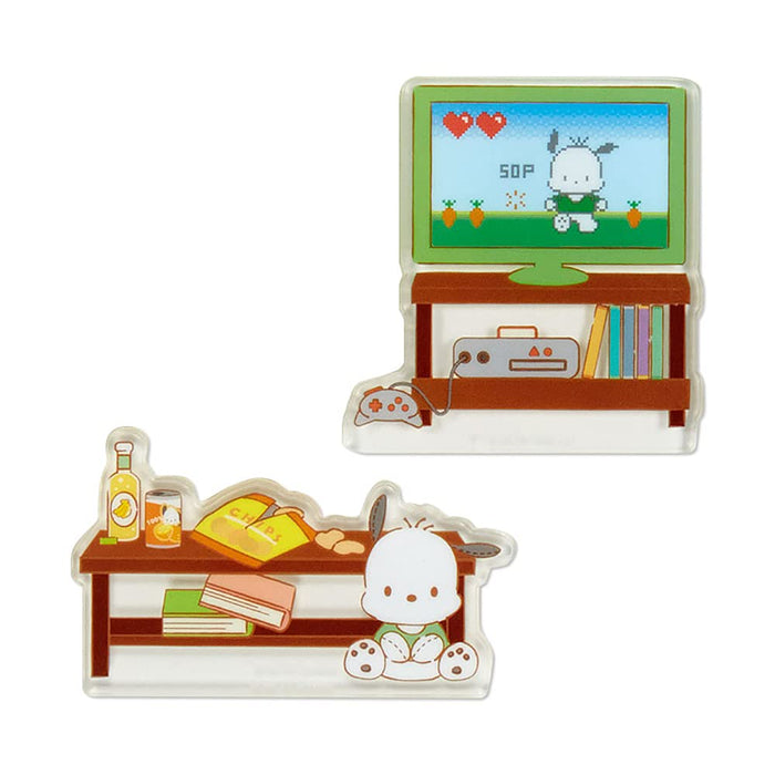 Sanrio Pochacco Acryl-Ständer Display Enjoy Idol 868884 Zimmer Mein Zimmer Dekor