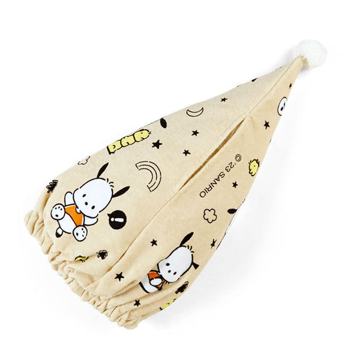 Serviette à capuchon Pochacco Sanrio 895369 - Accessoire de bain doux et absorbant