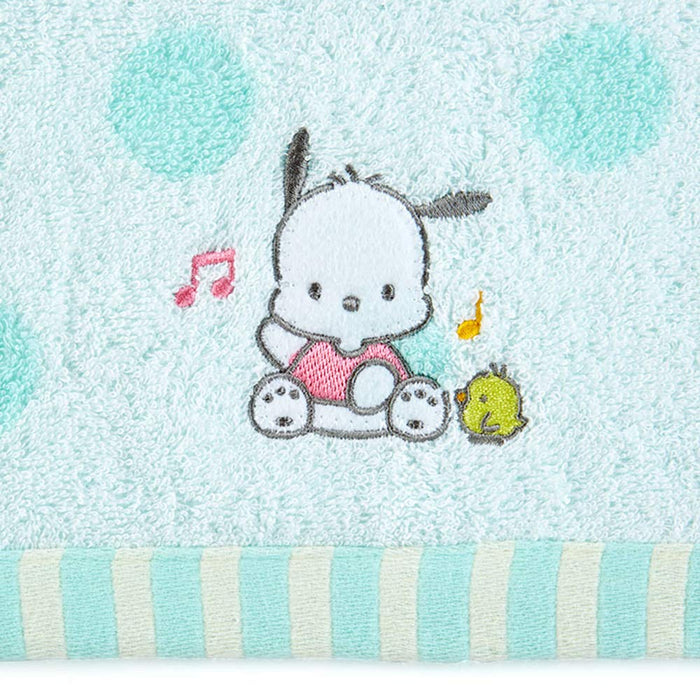 Sanrio Pochacco Imabari Bath Towel Dots Pattern 422487