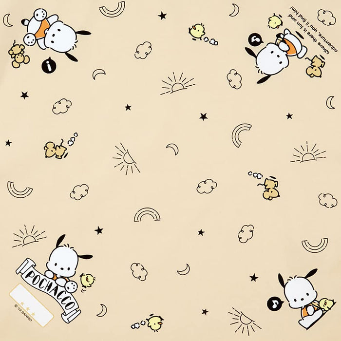 Serviette à déjeuner pour enfants Sanrio Pochacco 856878 Tissu durable et facile à nettoyer