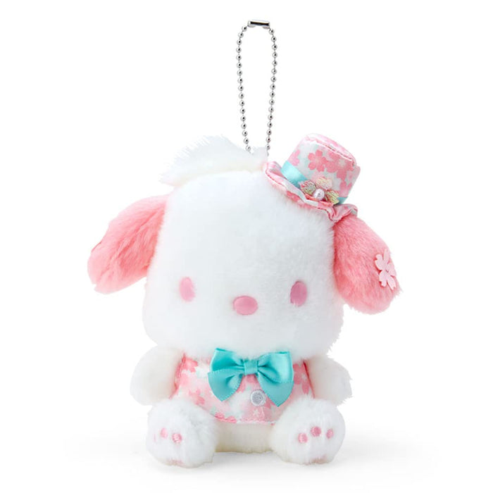 Sanrio Pochacco Sakura Kleid Maskottchenhalter - Entzückender Plüsch-Schlüsselanhänger