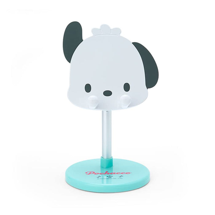 Support réglable pour smartphone Sanrio Pochacco avec options de hauteur et d'angle