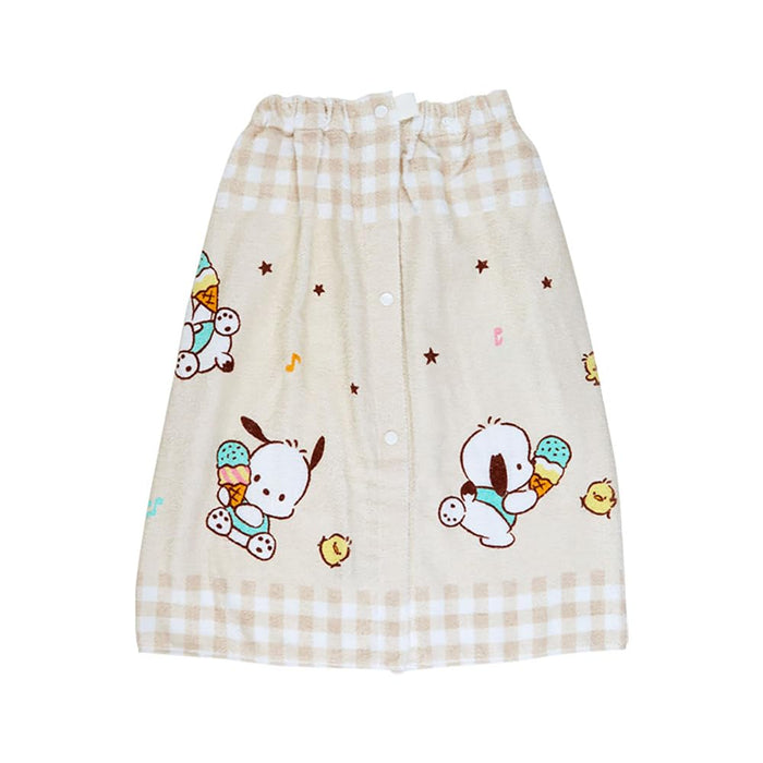 Sanrio Pochacco Wrap Towel 60cm by 110cm - Cute Character Bath Accessory