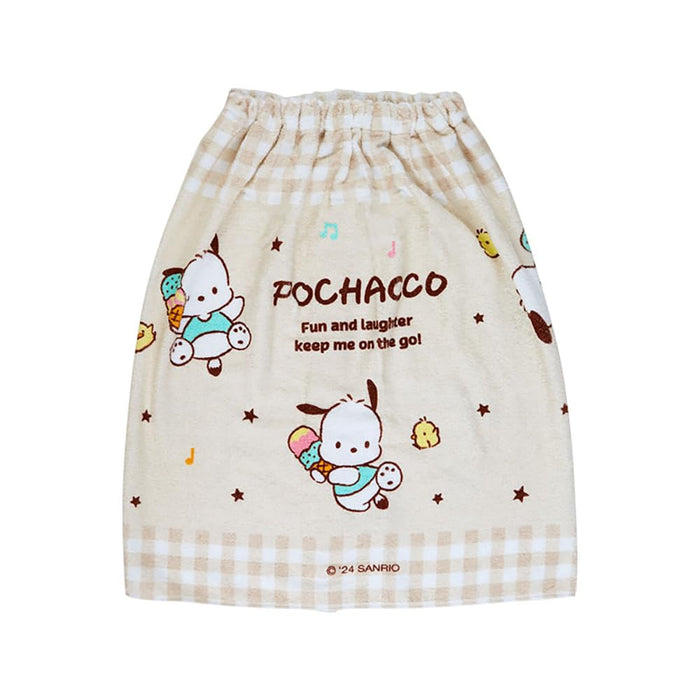 Sanrio Pochacco Wrap Towel 60cm by 110cm - Cute Character Bath Accessory