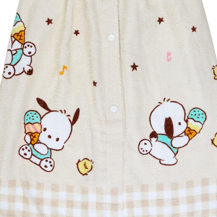 Serviette de bain Pochacco de Sanrio 60 cm sur 110 cm - Accessoire de bain à l'effigie d'un personnage mignon