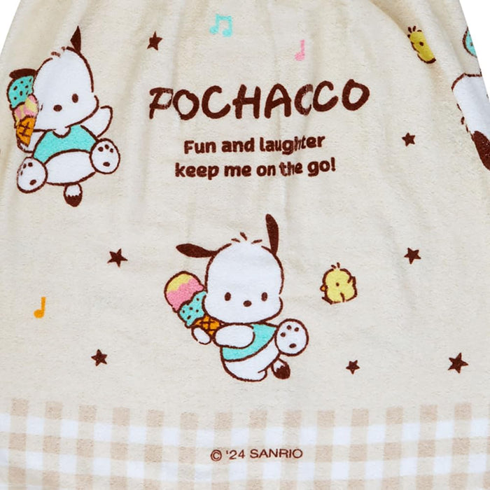 Sanrio Pochacco Wrap Towel 60cm by 110cm - Cute Character Bath Accessory