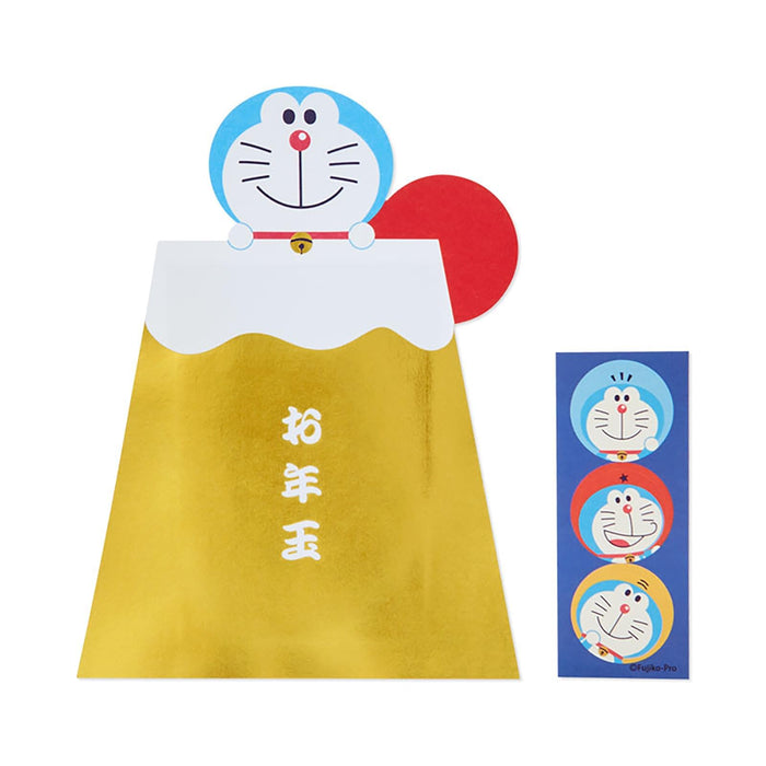 Enveloppe Pochi Sanrio Doraemon Feuille d'or Mt. Fuji Cadeau du Nouvel An 176419