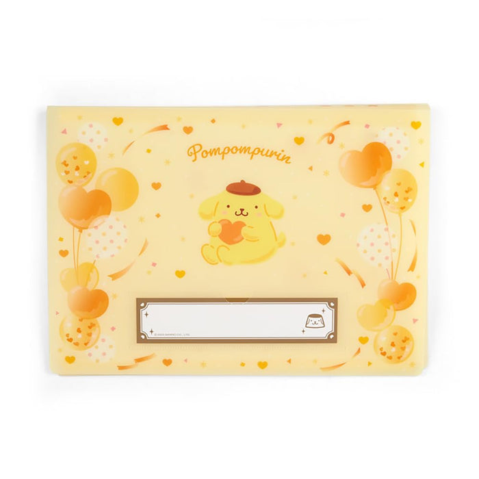 Sanrio-Taschendatei 20 x 28 cm – Pompompurin-Charakter-Organizer-Ordner