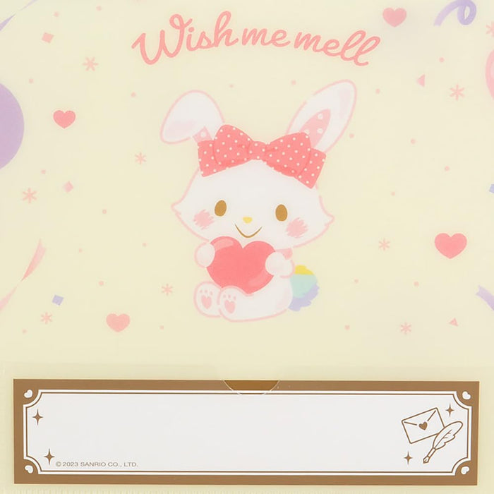 Pochette de rangement Sanrio Wish Me Mell 20 x 28 cm - Organiseur de personnages mignons