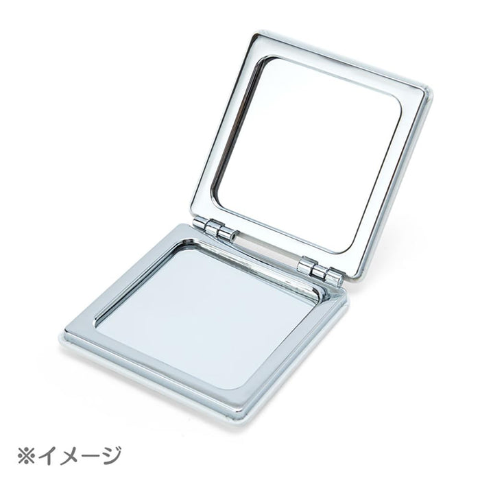 Miroir de poche compact Pompompurin de Sanrio 6 x 6 x 0,9 cm - Accessoire New Life