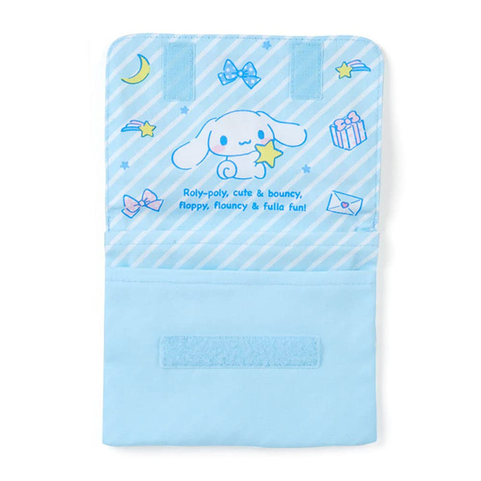 Sanrio Cinnamoroll Pocket Pouch Clip with Name Space - Made in Japan