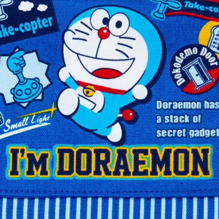 Pochette de poche Sanrio Doraemon fabriquée au Japon avec espace pour le nom