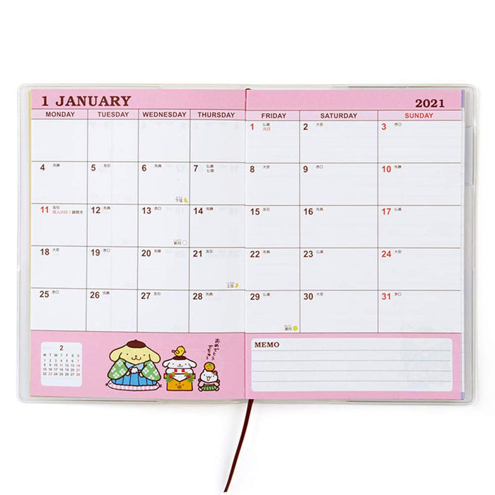 Sanrio Pompompurin B6 Date Book 2021 - Adorable Planner for All Ages