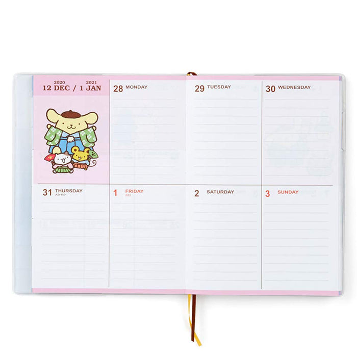 Sanrio Pompompurin 2021 B6 Diary Block Type Planner