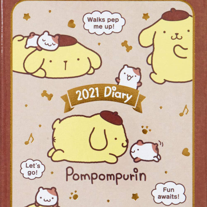 Agenda 2021 B6 de type bloc-notes Sanrio Pompompurin