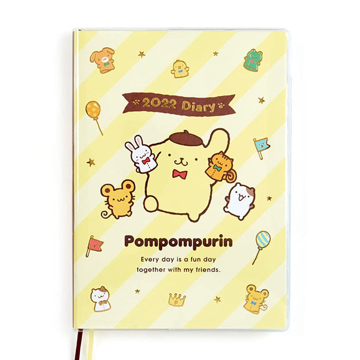 Sanrio Pompompurin B6 2022 Tagebuch im Blockformat