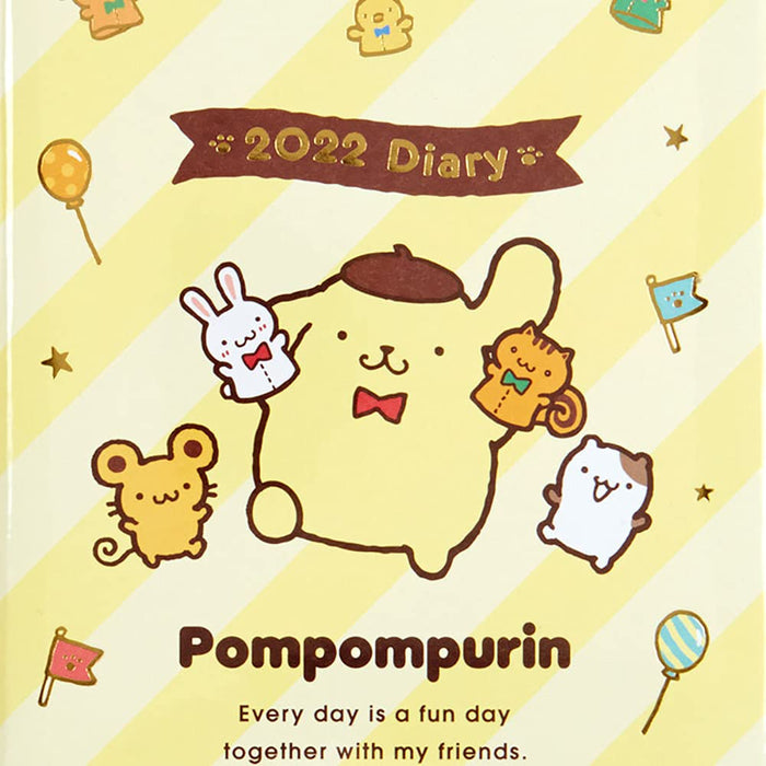 Sanrio Pompompurin B6 2022 Diary Block Type