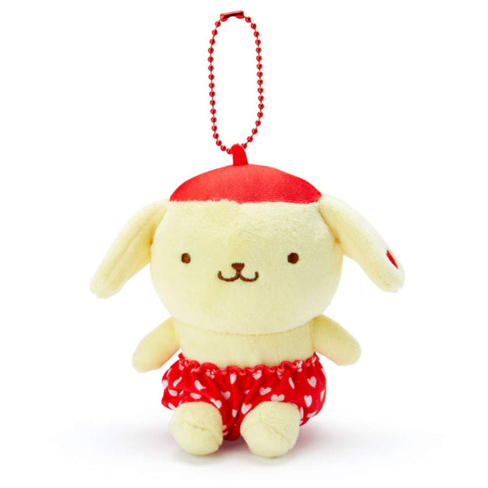 Porte-mascotte rouge Sanrio Pompompurin Série de produits préférés de Tokimeki