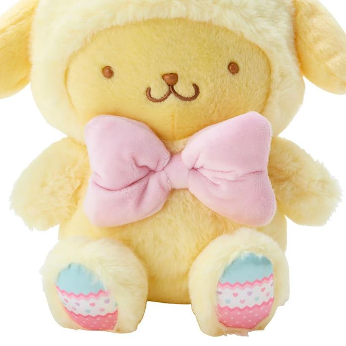 Peluche lapin de Pâques Pompompurin Sanrio 27 cm - Peluche pour enfants et fans