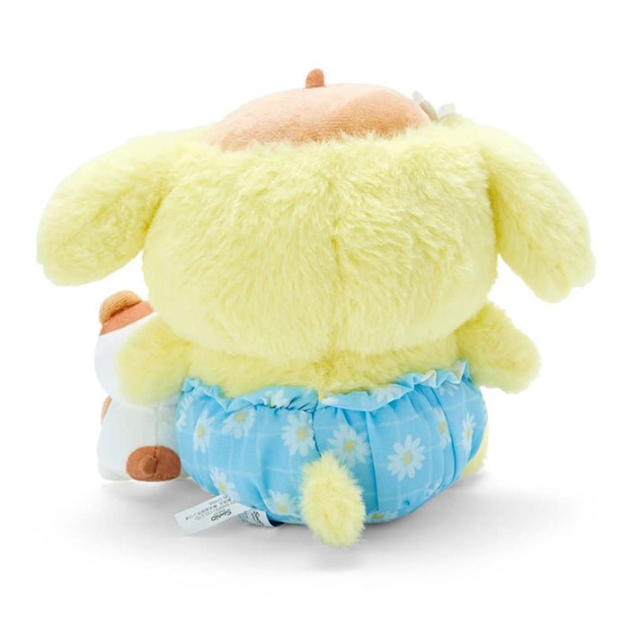 Sanrio Pompompurin Daisy Plush Toy - Cuddly and Cute Plushie Collectible