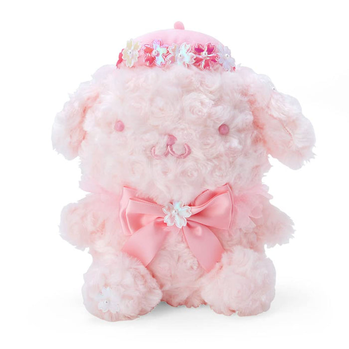 Peluche Pompompurin Sakura de Sanrio - Objet de collection doux et câlin