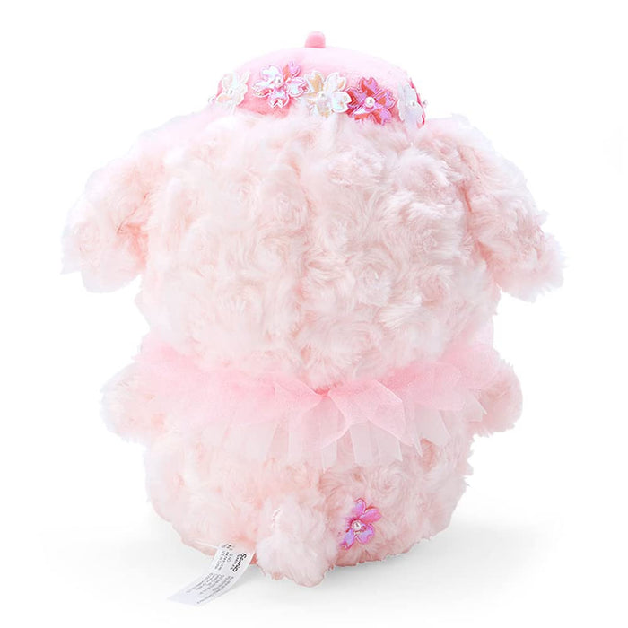 Peluche Pompompurin Sakura de Sanrio - Objet de collection doux et câlin