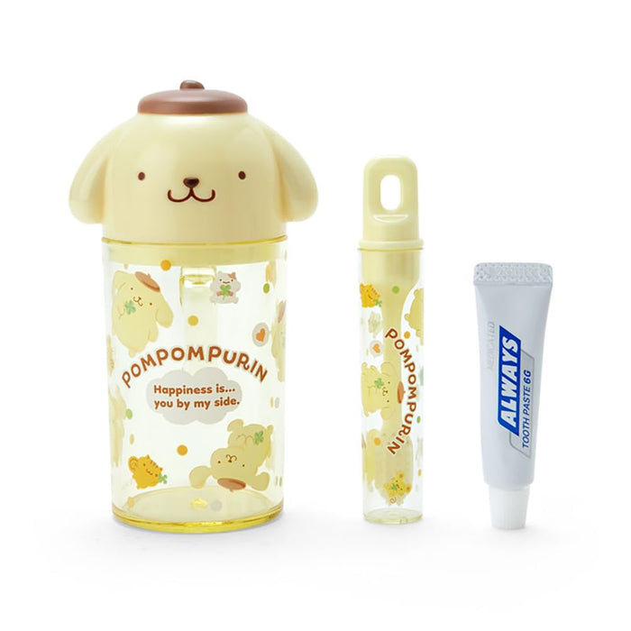 Sanrio Pompompurin Toothbrush and Cup Set - 12x7x5 cm Character Set