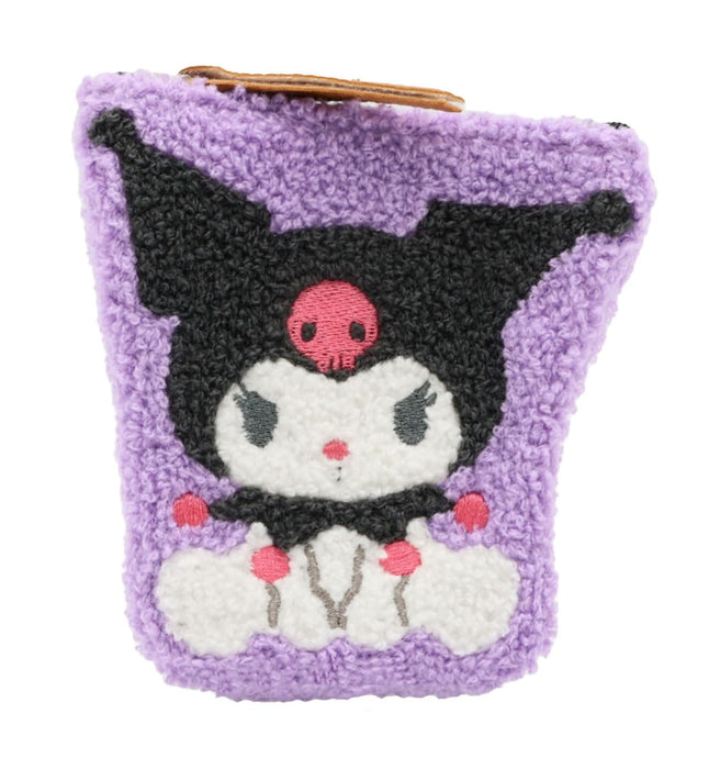 Sanrio Kuromi Grauer gestanzter Beutel Sagura Ku-Pch11