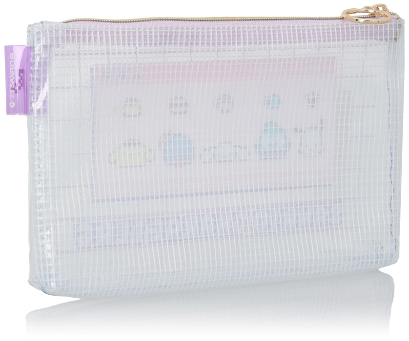 Trousse de maquillage en PVC transparent violet Sanrio pour femmes et filles