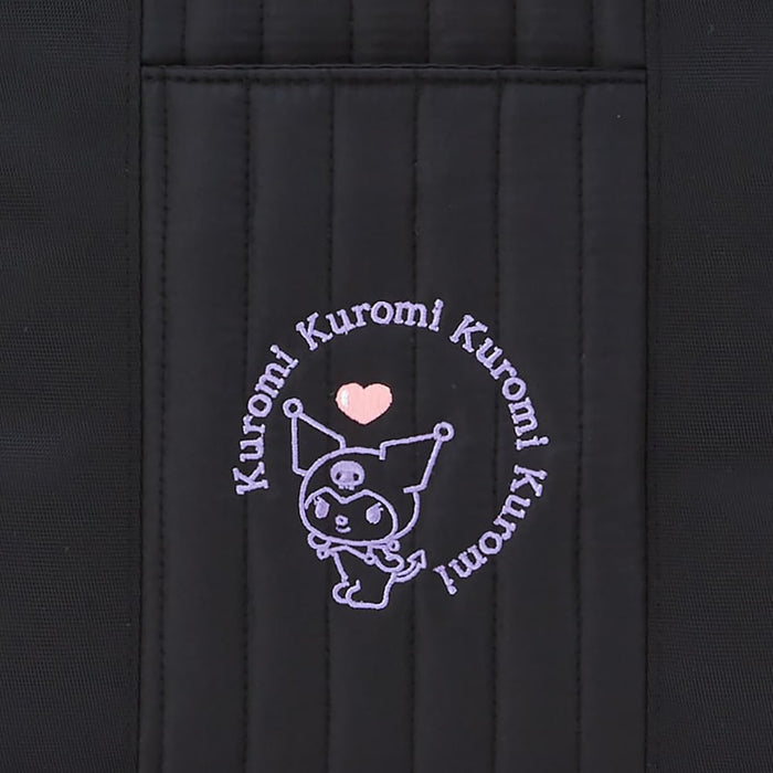 Sac fourre-tout matelassé Sanrio Kuromi taille moyenne 46 x 12,5 x 28 cm