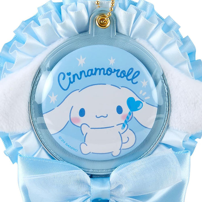 Porte-mascotte en forme de bâton de rosette Cinnamoroll de Sanrio 18 x 12,5 x 1,5 cm