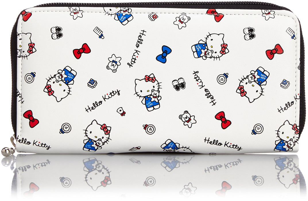 Portefeuille rond Sanrio Blanc Design compact Matériau durable