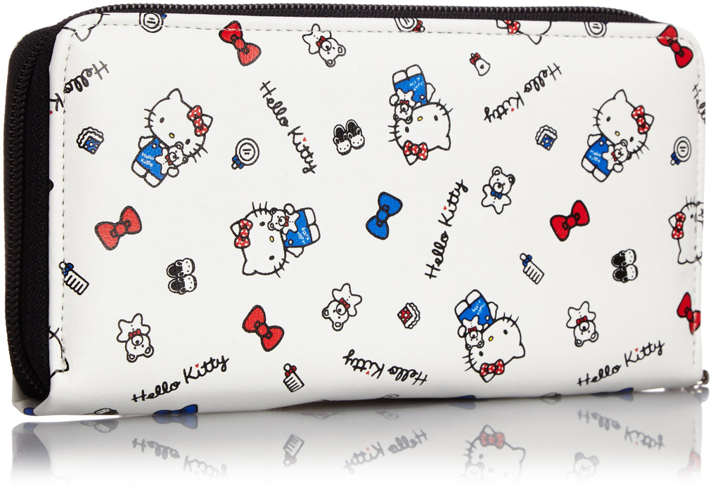 Sanrio Round Wallet White Compact Design Durable Material