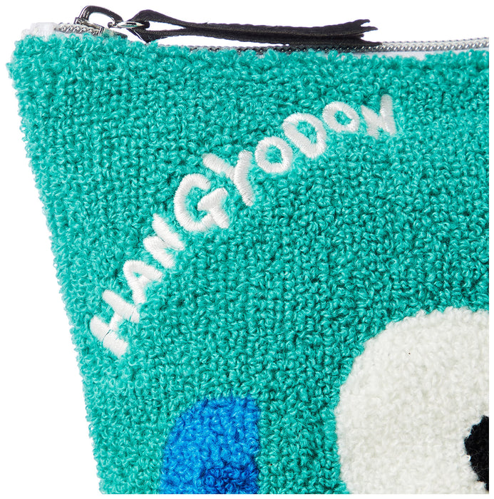 Sanrio Hangyodon Sagara Pouch Turquoise - Cute and Durable Essentials Bag