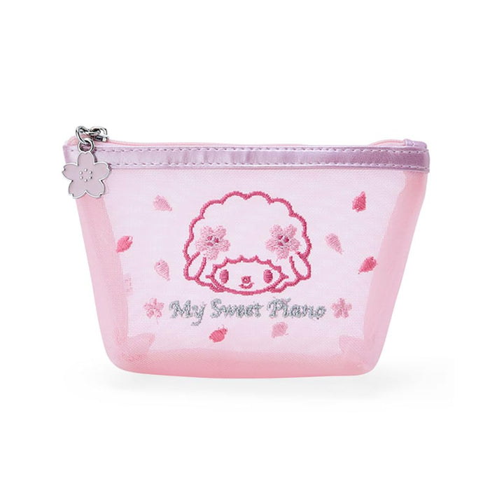 Sanrio Sakura Series Mesh Pouch My Sweet Piano 9x15x5cm Character Design