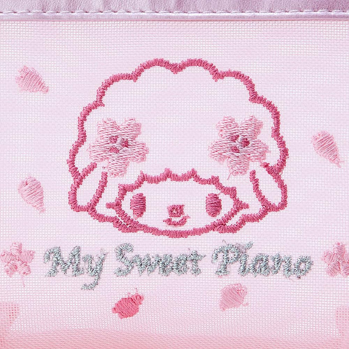 Sanrio Sakura Series Mesh Pouch My Sweet Piano 9x15x5cm Character Design