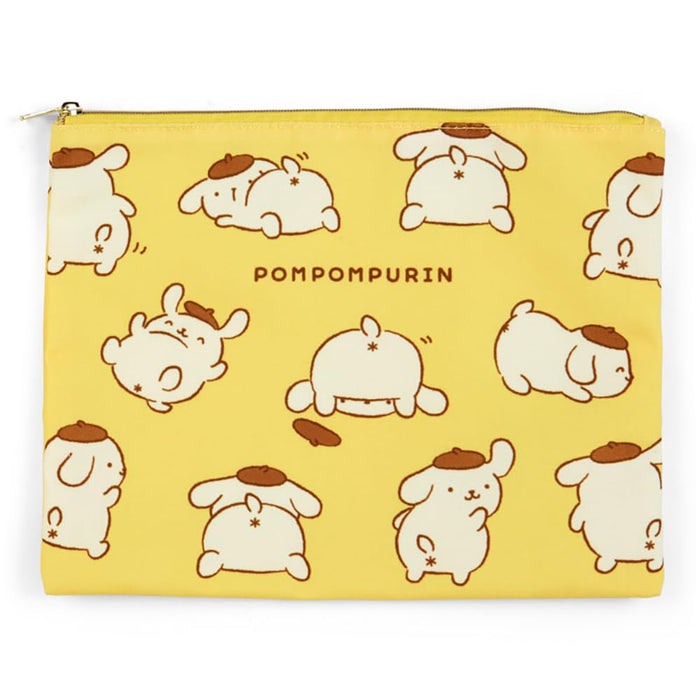 Lot de 2 pochettes plates Sanrio Pudding Pompompurin 19 x 25 x 0,3 cm