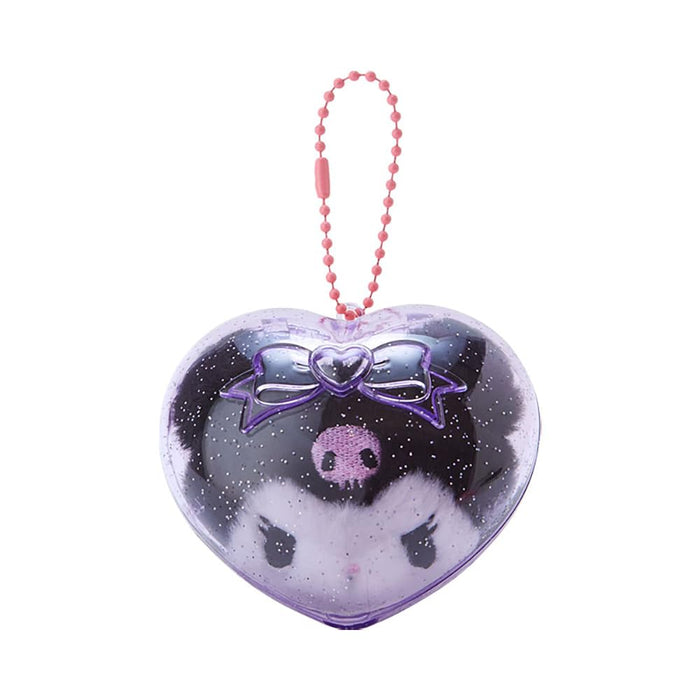 Sanrio-Maskottchen-Halter 3D Kuromi, transparent und prall, 7 x 8 x 5 cm, Charakter-Hülle