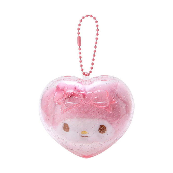 Sanrio My Melody Maskottchenhalter in transparenter 3D-Hülle, 7 x 8 x 5 cm