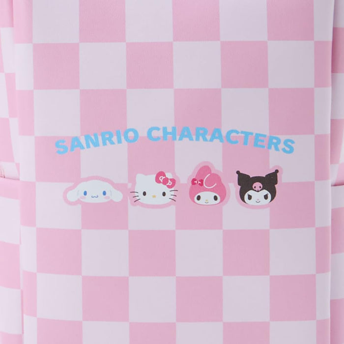 Sanrio Characters Clear Tote Bag With Shoulder Strap Pastel Checker 20x18x7 Cm