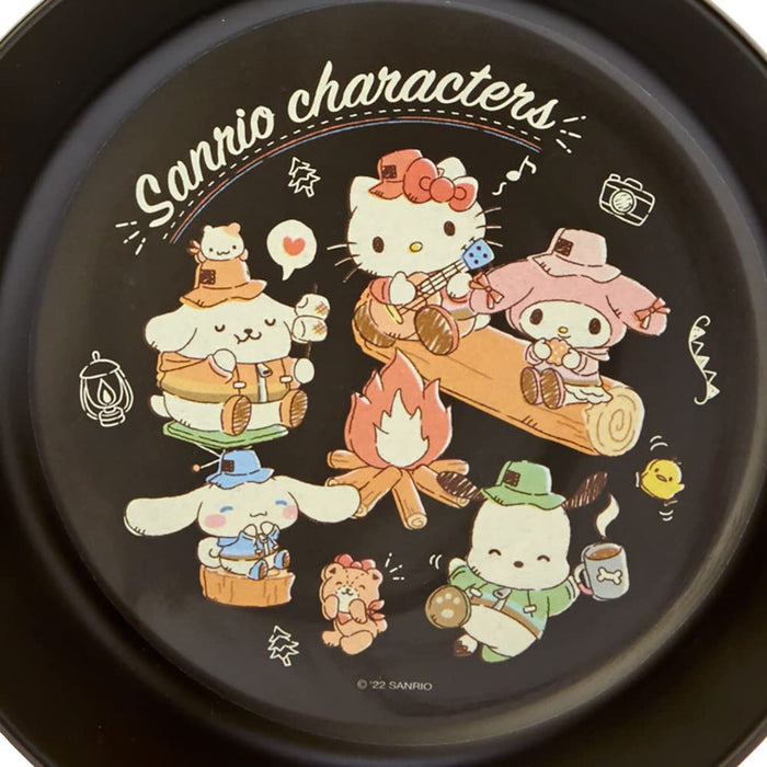 Sanrio Characters Melamine Plate Cute Camp 124648 Durable Kids Dish.