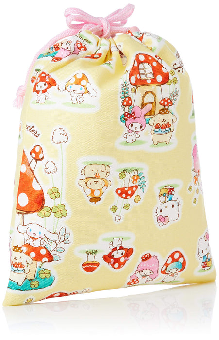 Sac à cordon rose avec personnages de Sanrio, petite taille