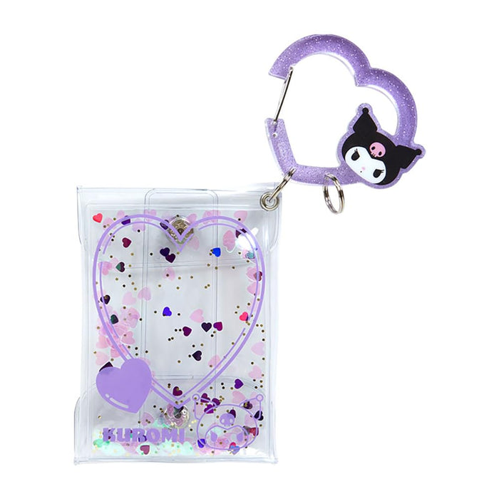 Pochette transparente avec mousqueton Sanrio Kuromi Série Cœurs colorés Édition Grand Prix