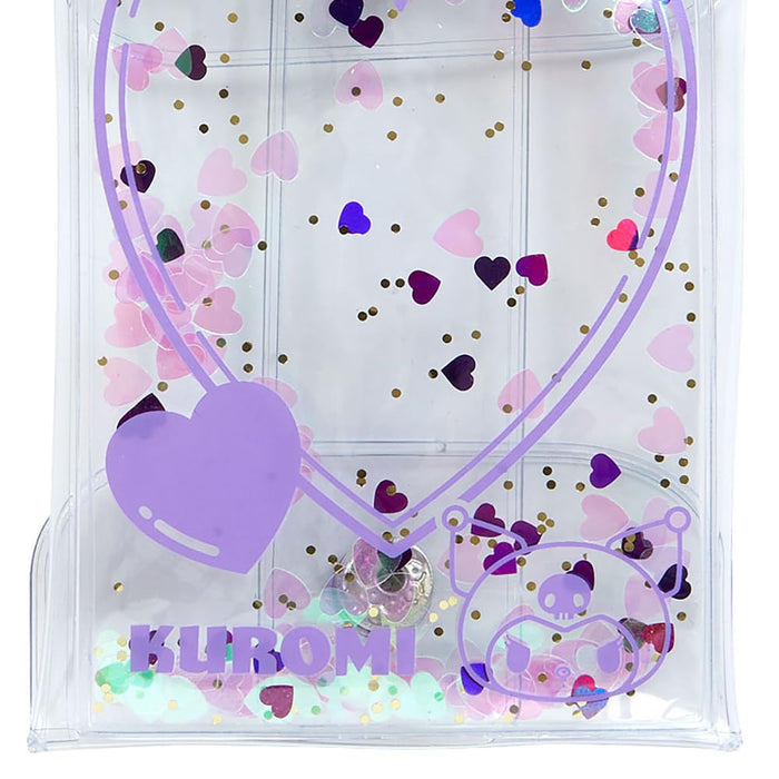 Sanrio Kuromi Clear Pouch with Carabiner Colorful Heart Series Grand Prize Edition