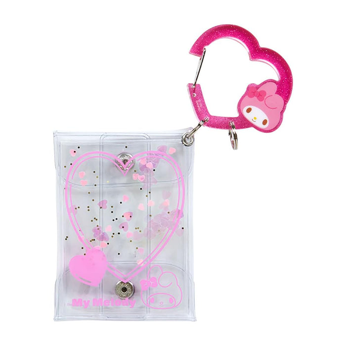 Sanrio Transparenter Beutel mit Karabiner My Melody Colourful Heart Serie 3. Ausgabe