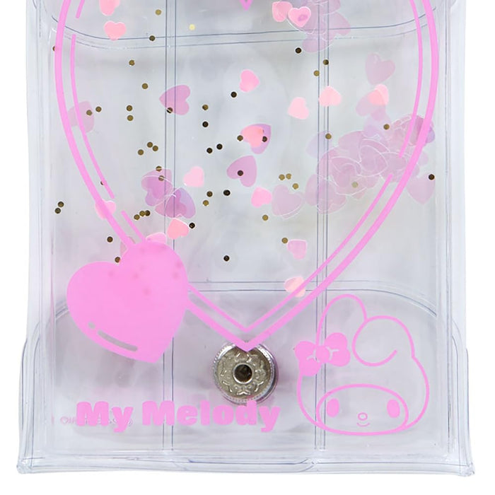 Sanrio Transparenter Beutel mit Karabiner My Melody Colourful Heart Serie 3. Ausgabe