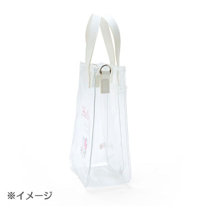 Sanrio Badtz-Maru Clear Tote Bag with Shoulder Strap 21x17x7.5cm