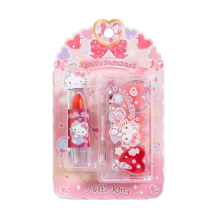 Coffret rouge à lèvres et gloss colorés Hello Kitty de Sanrio - 844080