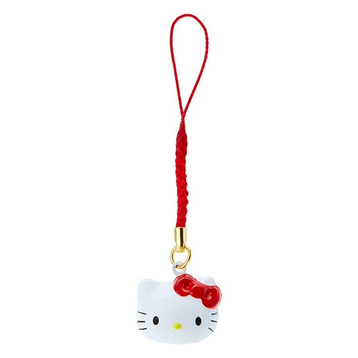 Sanrio Hello Kitty Gesichtsförmige Glockenriemenschnur Messing Netsuke 341401