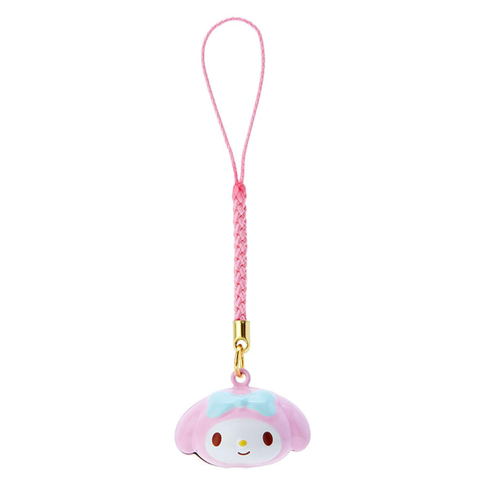 Sanrio My Melody Face-Shaped Brass Bell Strap String 341525